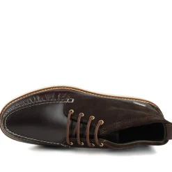 Barbour Hadston Leather Chukka Boots - Dark Brown