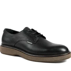 Barbour Harefield Leather Derby Shoes - Black