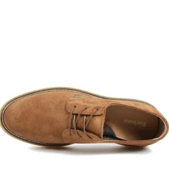 Barbour Harefield Leather Derby Shoes - Tan Suede