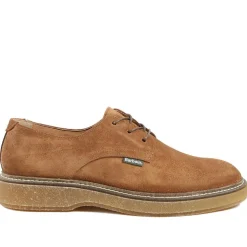 Barbour Harefield Leather Derby Shoes - Tan Suede
