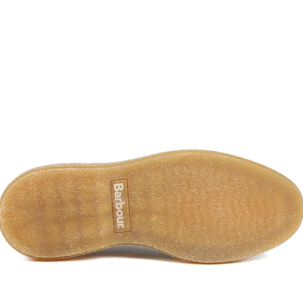 Barbour Harefield Leather Derby Shoes - Tan Suede