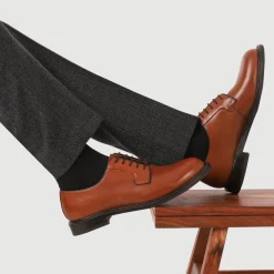 Barnes Goodyear Welt Leather Lace-Up Shoes - British Tan