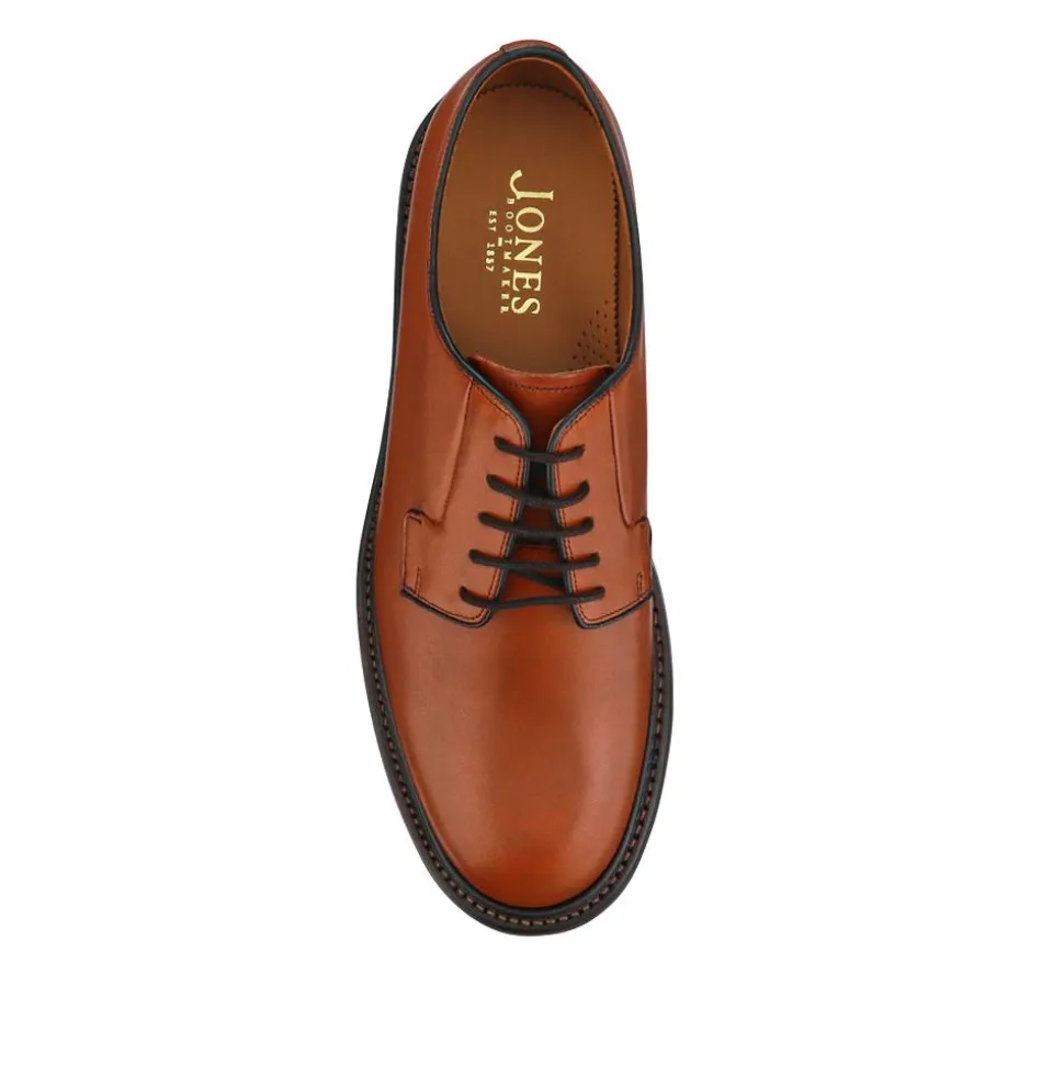 Barnes Goodyear Welt Leather Lace-Up Shoes - British Tan