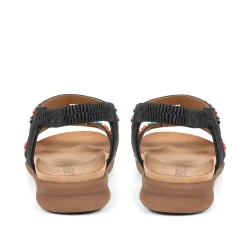Beaded Sandals - Black