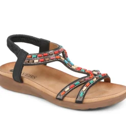 Beaded Sandals - Black