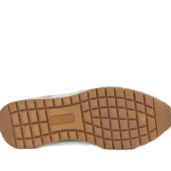 Bellissimo Chunky Zip & Lace Trainers - Beige Multi