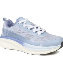 Bellissimo Memory Foam Lace Up Trainers - Blue
