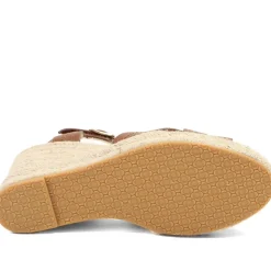 Bellissimo Memory Foam Wedged Espadrilles - Tan
