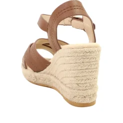 Bellissimo Memory Foam Wedged Espadrilles - Tan