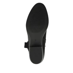 Bellissimo Western Boots - Black Faux Suede