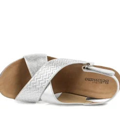 Bellissimo Wide Fit Slingback Sandals - Metallic