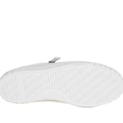 Bellissimo Wide Fit Zip & Lace Trainers - White