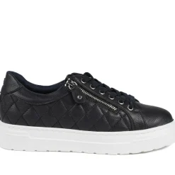 Bellissimo Wide Fit Zipped Trainers - Navy