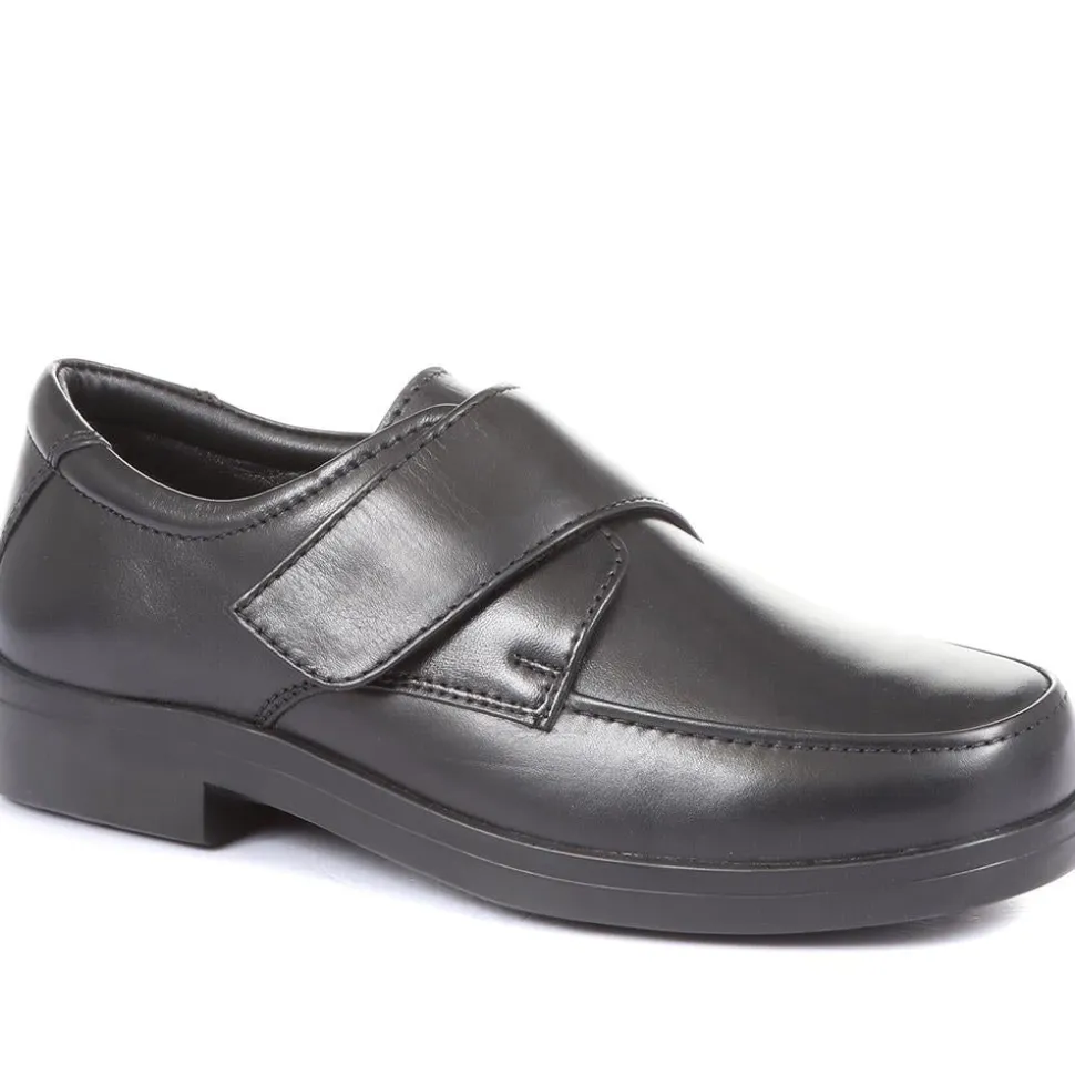 Bernardo Leather Touch Fastening Shoe - Black