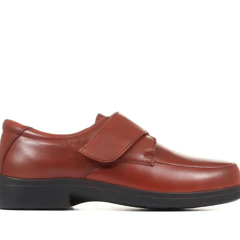 Bernardo Leather Touch Fastening Shoe - Tan
