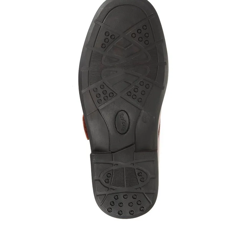 Bernardo Leather Touch Fastening Shoe - Tan