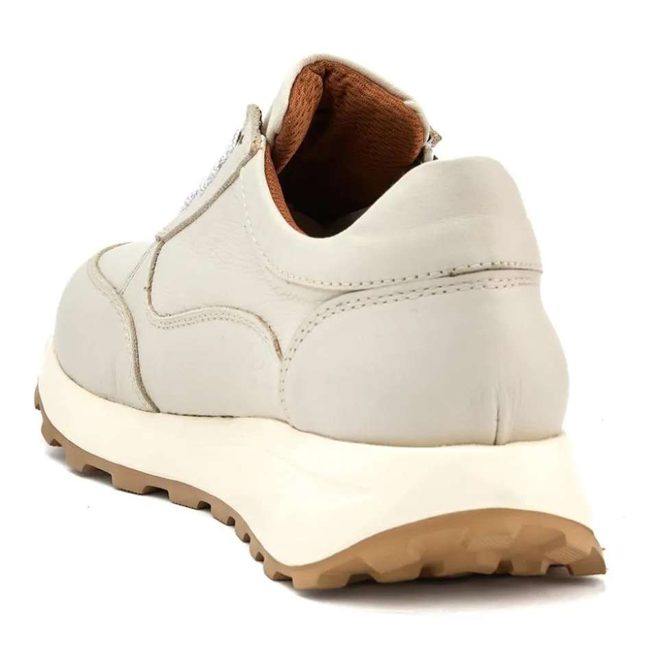 Bertina Lace-Up Trainers - Off White