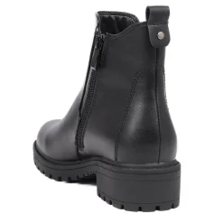 Block-Heeled Chelsea Boots - Black
