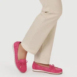 Bow Detailed Moccasins - Fuschia