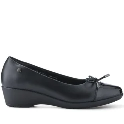 Bow-Detailed Wedged Pumps - Black