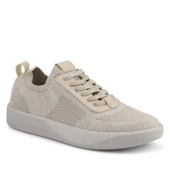Breathable Chunky-Soled Lace-Ups - Beige