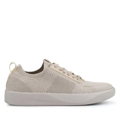 Breathable Chunky-Soled Lace-Ups - Beige
