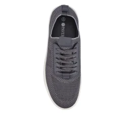 Breathable Chunky-Soled Lace-Ups - Charcoal