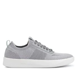 Breathable Chunky-Soled Lace-Ups - Grey