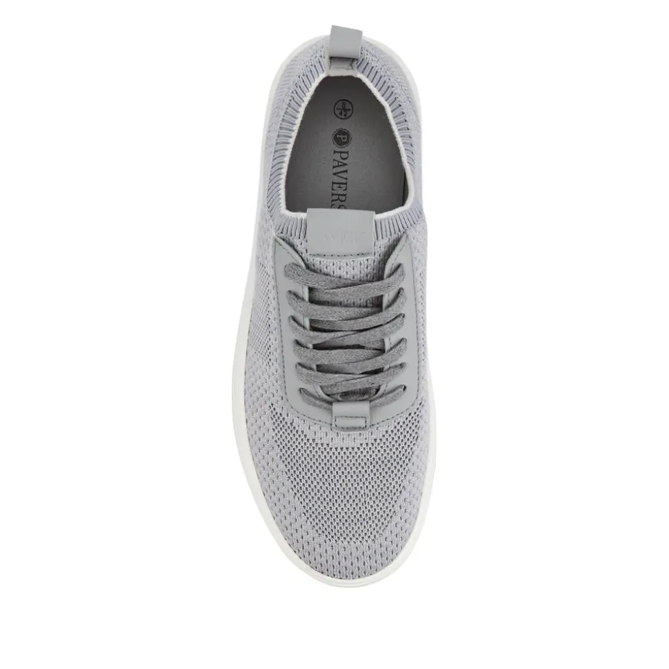 Breathable Chunky-Soled Lace-Ups - Grey