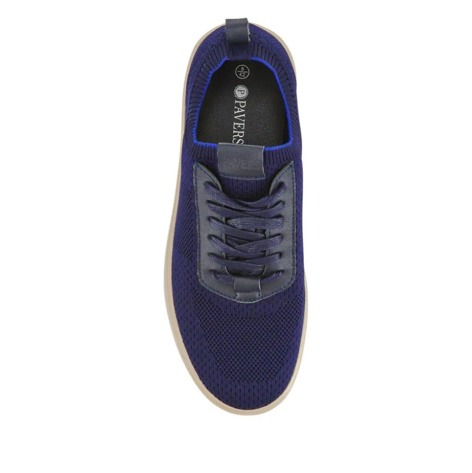 Breathable Chunky-Soled Lace-Ups - Navy