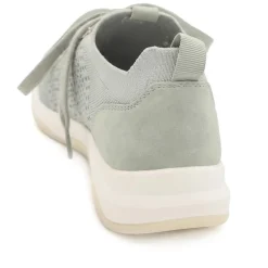 Breathable Lace Up Sporty Trainers - Khaki