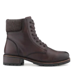 Breathable Leather Boots - Brown