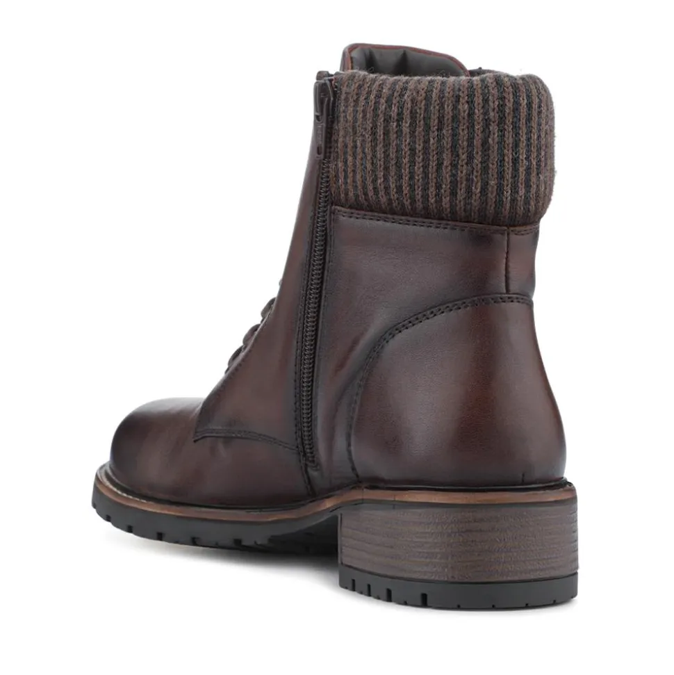 Breathable Leather Boots - Brown