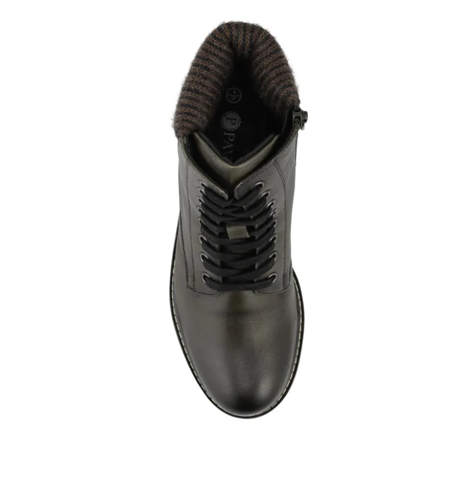 Breathable Leather Boots - Khaki