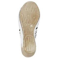 Breathable Leather Wedged Mules - White