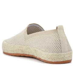 Breathable Slip-On Espadrilles - Beige
