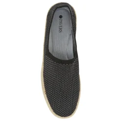 Breathable Slip-On Espadrilles - Black