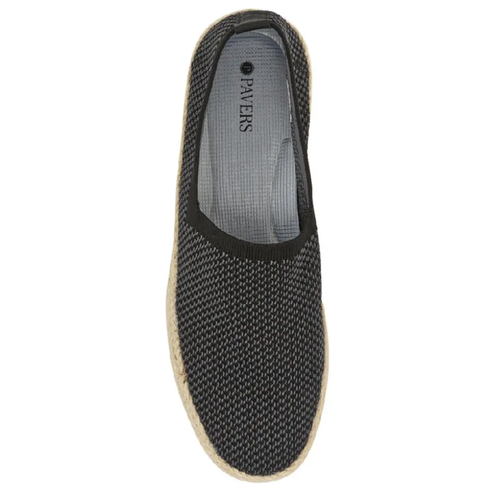 Breathable Slip-On Espadrilles - Black