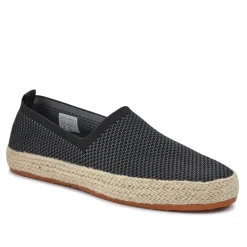 Breathable Slip-On Espadrilles - Black