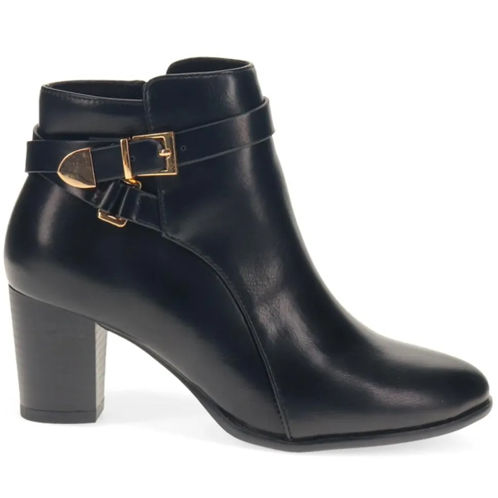 Buckled Ankle Boots - Black
