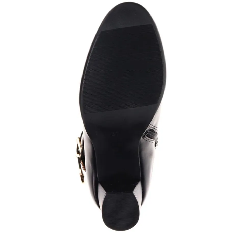 Buckled Ankle Boots - Black