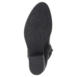 Buckle-Detailed Ankle Boots - Black