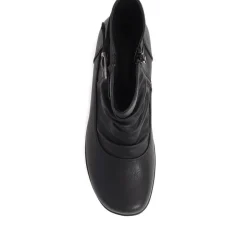 Buckle-Detailed Ankle Boots - Black