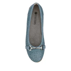 Buckle-Detailed Lightweight Pumps - Denim