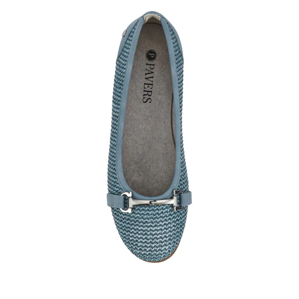 Buckle-Detailed Lightweight Pumps - Denim