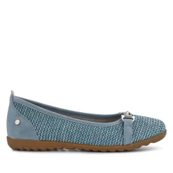 Buckle-Detailed Lightweight Pumps - Denim