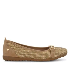 Buckle-Detailed Lightweight Pumps - Sand
