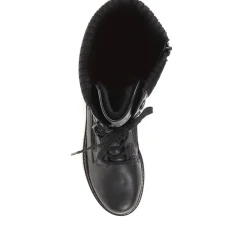 Buckle Detail Long Boots - Black