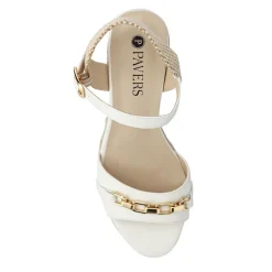 Buckled Wedge-Heel Espadrilles - White