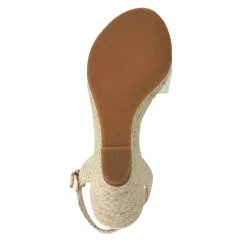 Buckled Wedge-Heel Espadrilles - White